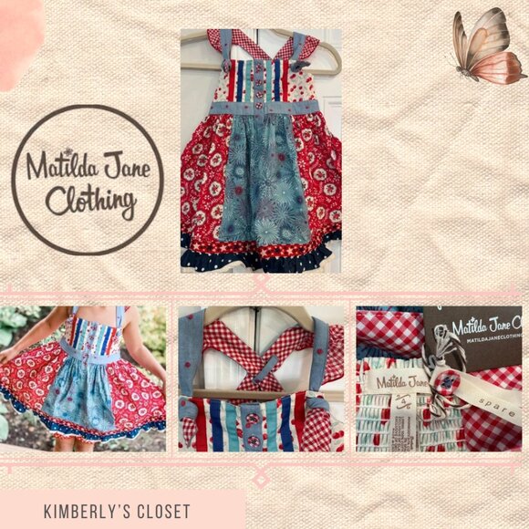 Matilda Jane Other - Matilda Jane “Jolene” parade pageant | Red White & Blue 4 girls '4th of July'
